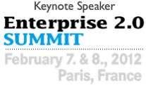 Dion Hinchcliffe Keynoting at Enterprise 2.0 Summit in Paris in February 2012
