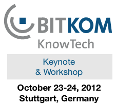 Keynote and Workshop at Knowtech in Stuttgart, Germany in 2012