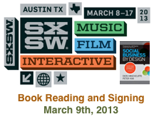 Dion Hinchcliffe's book reading and signing at SXSW 2013 in Austin, Texas