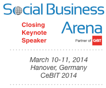 Dion Hinchcliffe's Closing Keynote at Social Business Arena 2014 at CeBIT in Hanover, Germany