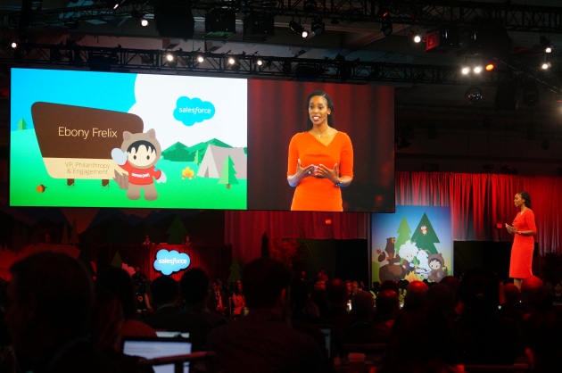 RED's Ebony Frelix talking about using Salesforce to fight AIDS