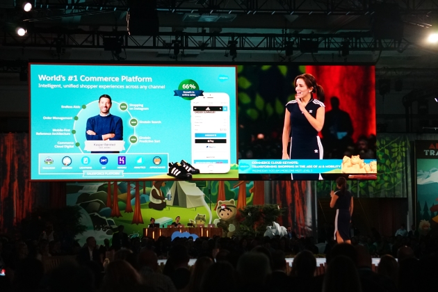 Stephanie Buscemi shows off the Data Management Platform in Salesforce at Dreamforce 2017 #df17